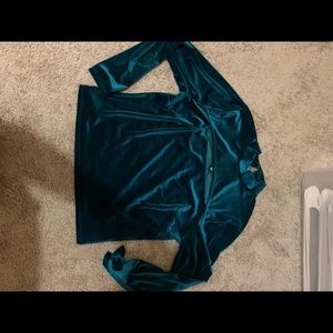 Forever 21 plus emerald green top